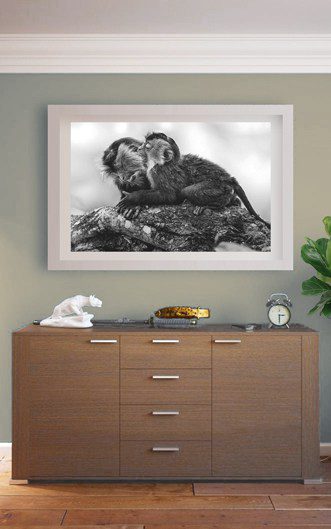 IN HOMES LION-TAILED MACAQUE PRINT MONKEY SEE MONKEY DO EJAZ KHAN EARTH