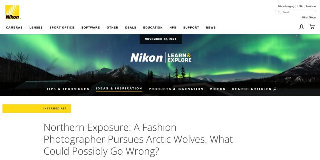 Northern Exposure: A Fashion Photographer Pursues Arctic Wolves. What Could Possibly Go Wrong?