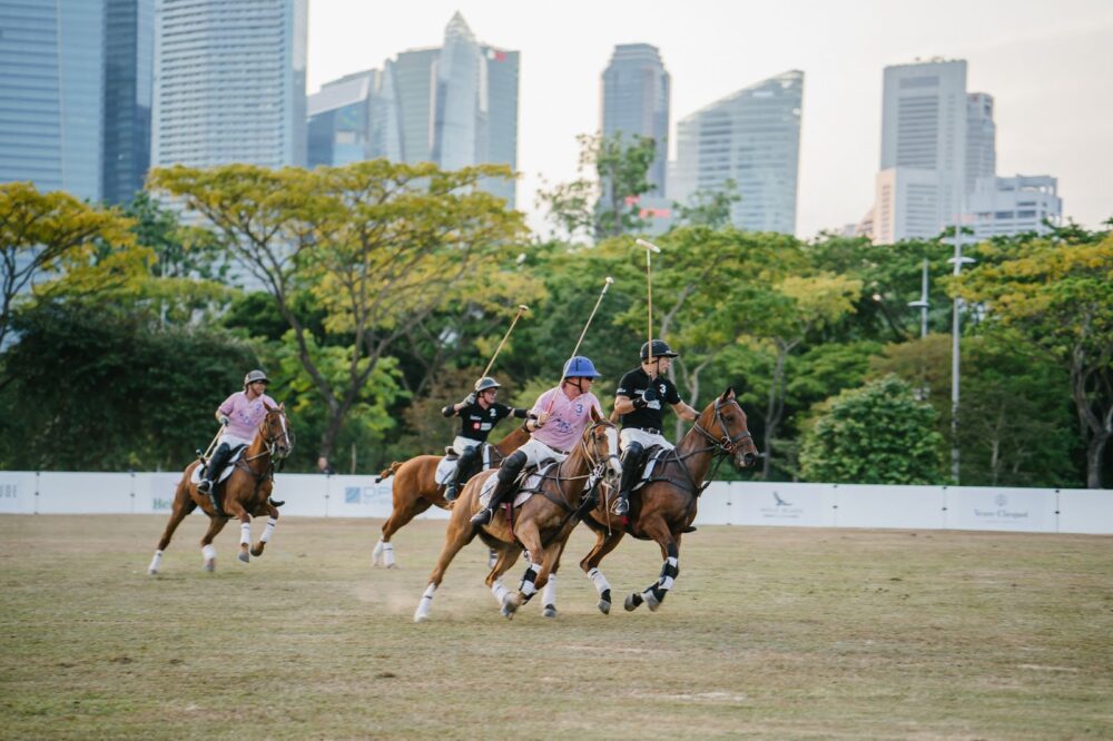 girls playing EQUESTRIAN POLO