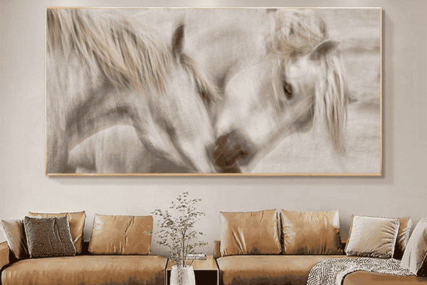 horse showing love best for couples bedroom wall art photography idea