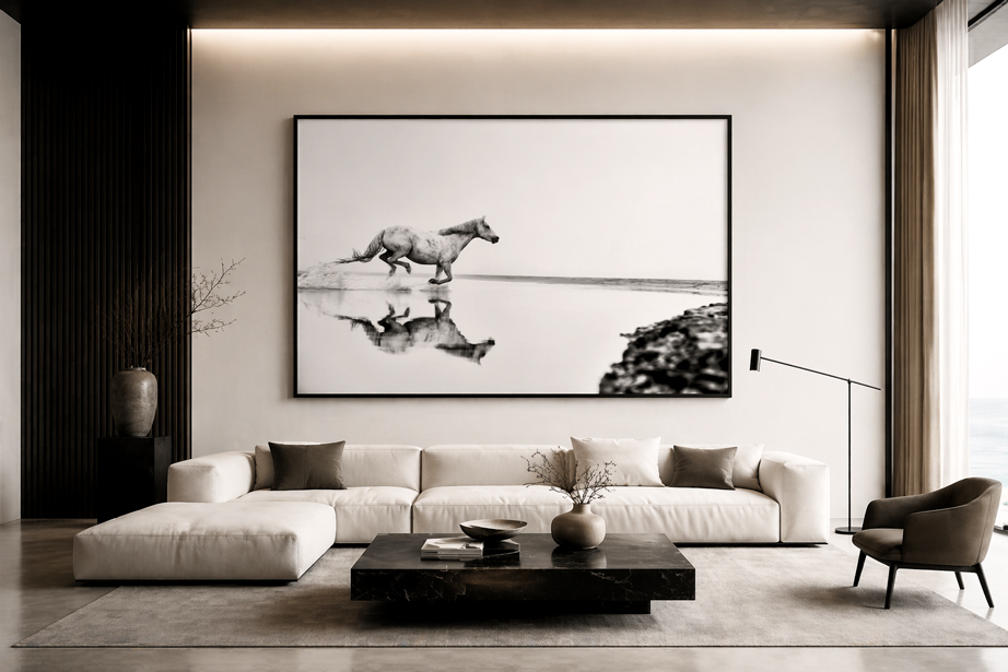 Horse Photo for a modern living room